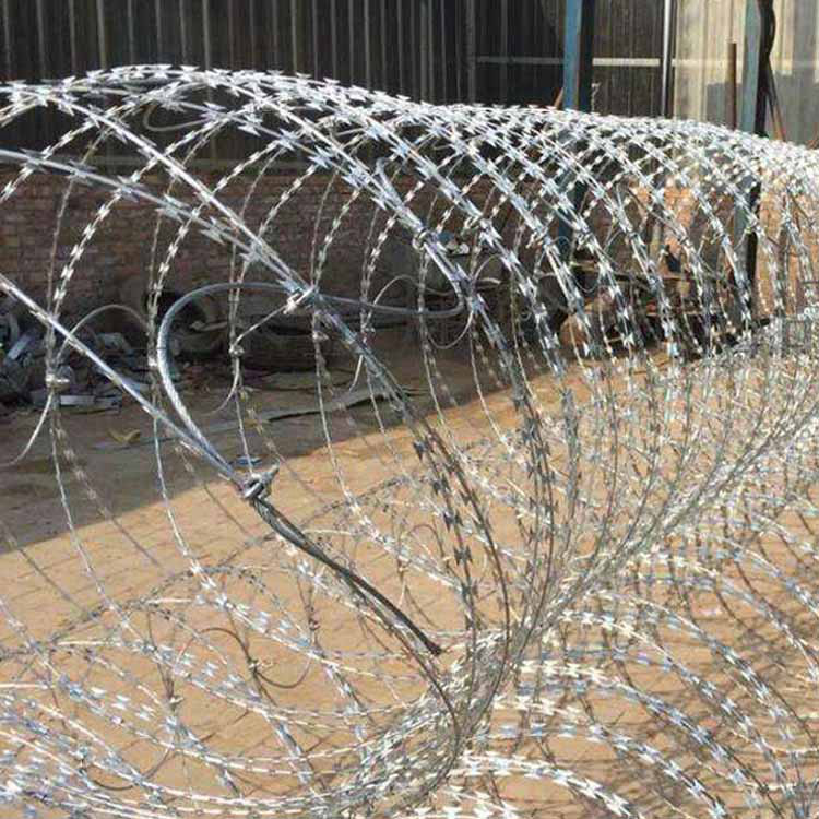 拉薩拉伸直線型刀片刺網已經驗收成功圖片4